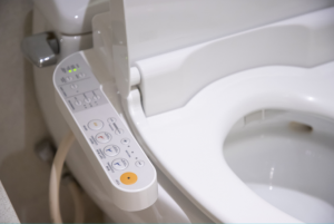 Electronic bidet attachment for toilet